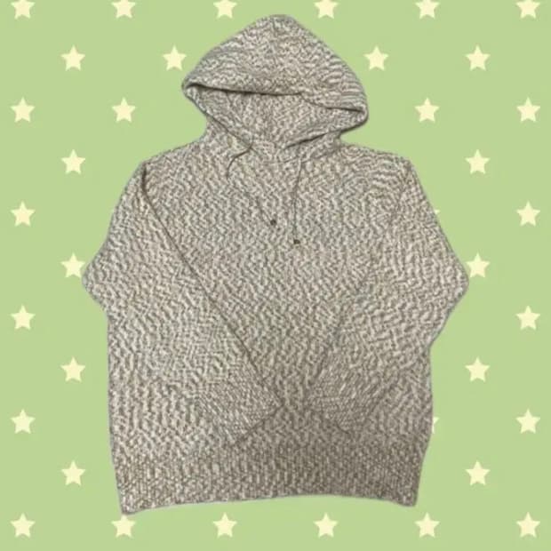 일본 빈티지 니트 패턴후드티