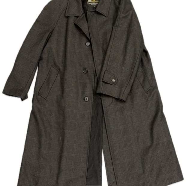 런던포그 체크 코트 