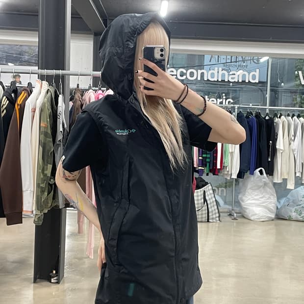 콜롬비아 티타늄 고프코어 바람막이 베스트 집업