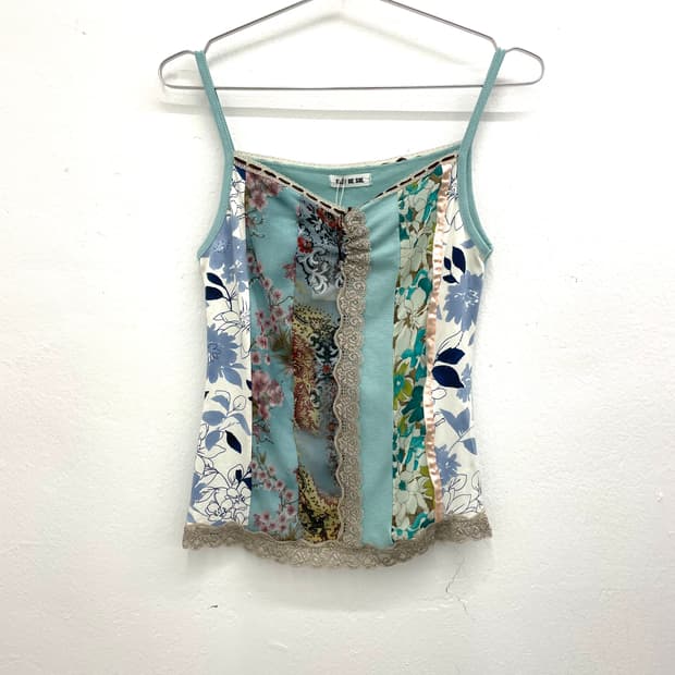 patchwork sleeveless