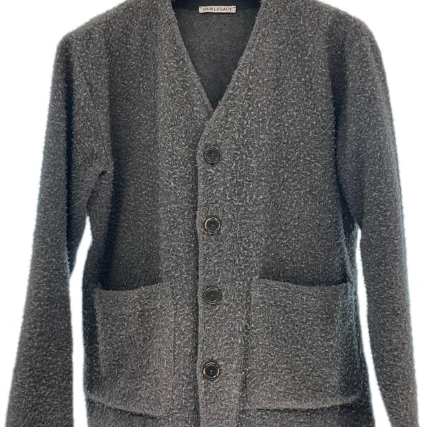 Our Legacy - Grey Wool Shaggy Cardigan