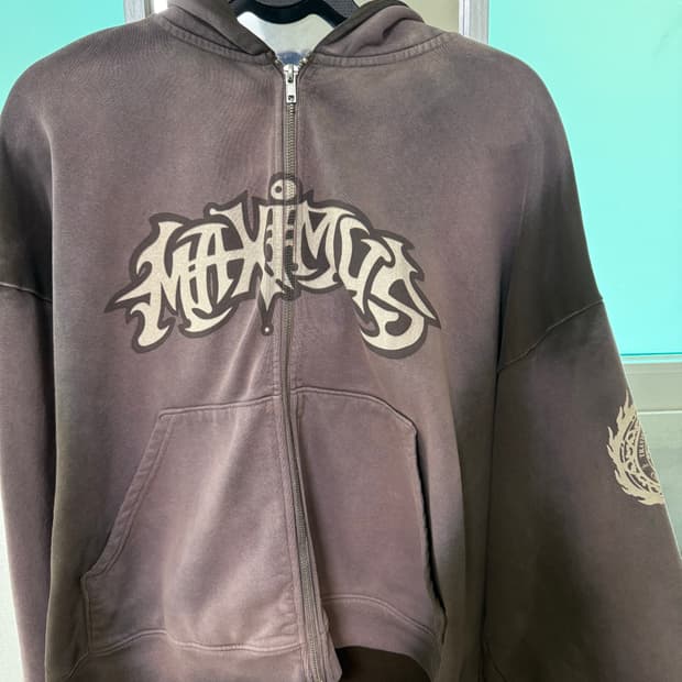 트래비스 스캇 내한 머천 후드집업 L