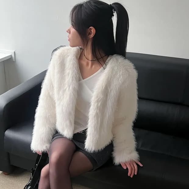 White Fur Jacket