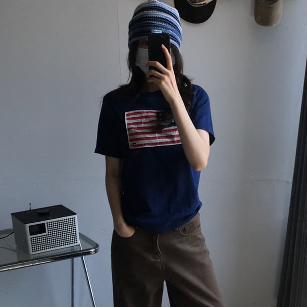 폴로 랄프로렌 성조기 반팔티