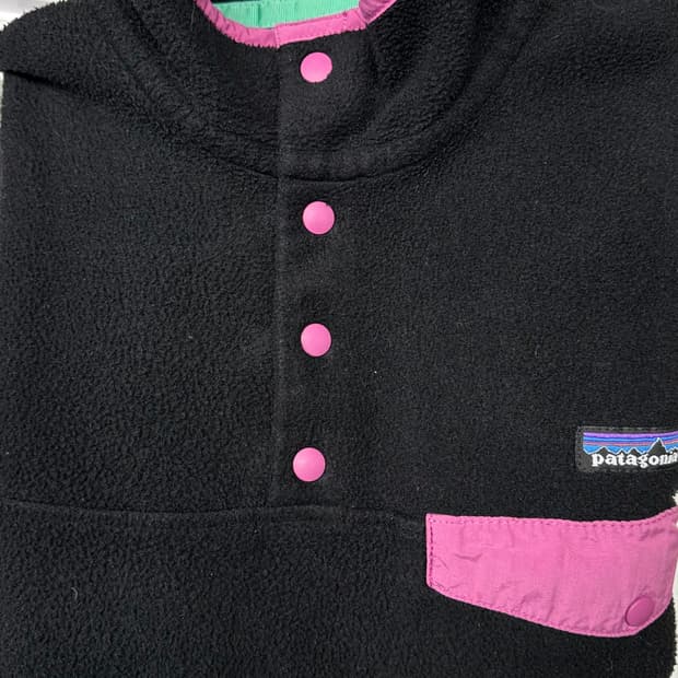파타고니아 여성 신칠라 블랙 핑크 풀오버 M