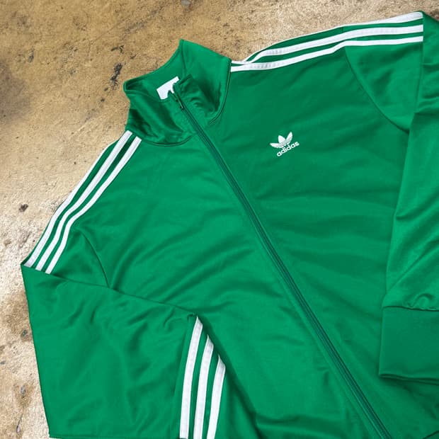 [정품/L,100] 아디다스 파이어버드 트랙탑 져지 그린 b8
