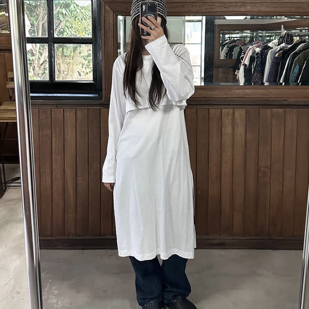 COMME DES GARCONS layered shirt dress
