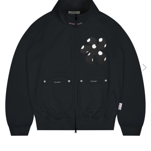 루나키후 도트 플라워 스웻 집업