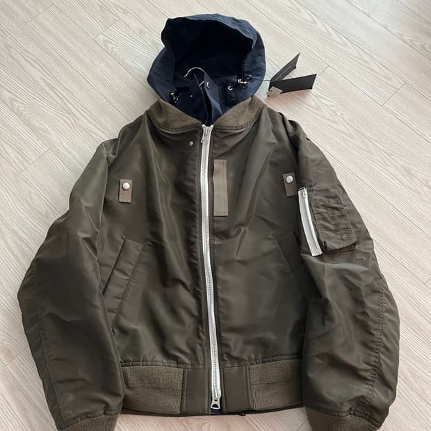 25fw 사카이 그로그랭 블루종