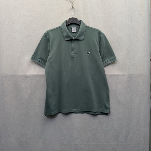 Brooks Brothers 그린 반팔 폴로티