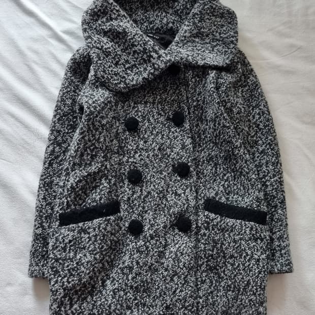 빈티지 모리걸 하구미 그레이 코트