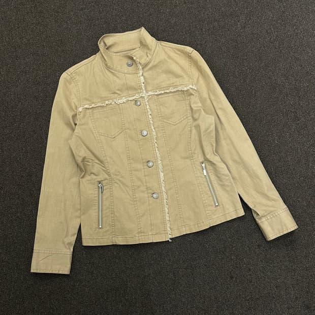 OS)Japanese vintage 여성 베이지 자켓