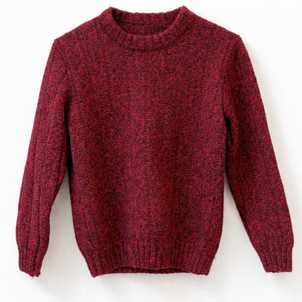 [Vintage] 버건디 믹스 보틀넥 니트