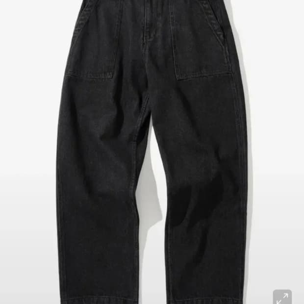 유니폼브릿지 퍼티그 데님 팬츠 블랙 M 사이즈