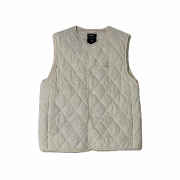 캉골 심볼 이너 베스트 화이트