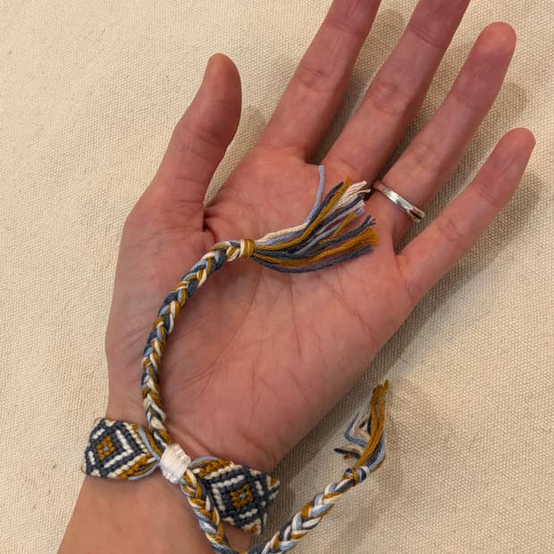 에스닉 패턴 핸드메이드 브레이슬릿