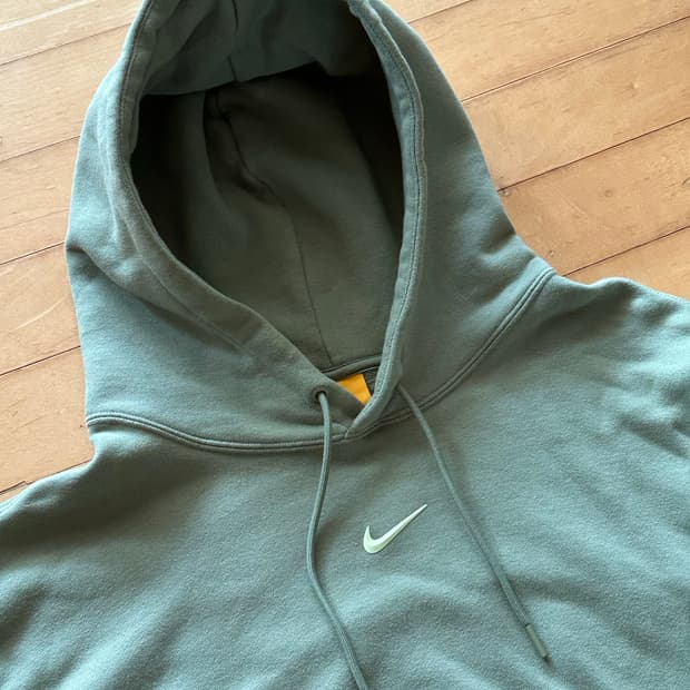 (L) 나이키 x 드레이크 녹타 플리스 후드 오일 그린 