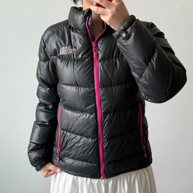 [XL] 노스페이스 우먼 600 블랙 구스다운