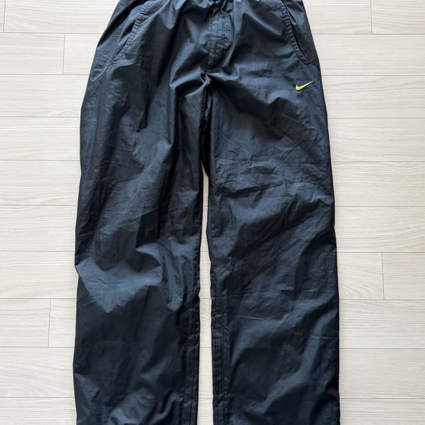 90-00s 올드 나이키 미니 스우시 블랙 팬츠 L (32)
