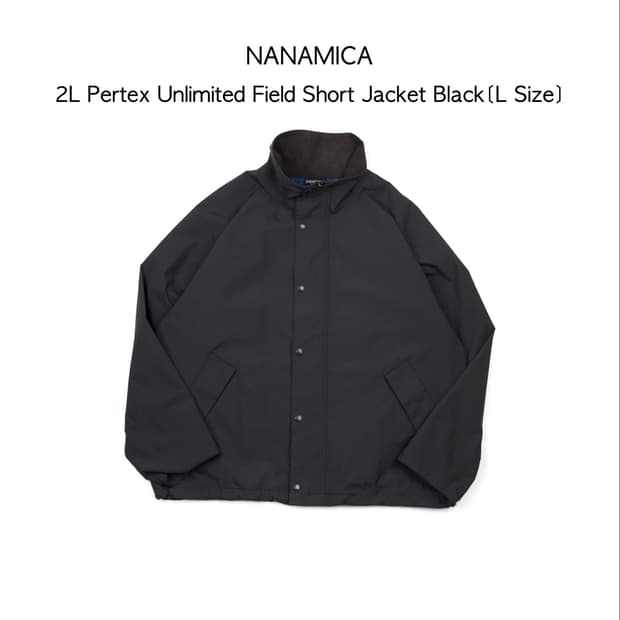 NANAMICA 2L 퍼텍스 언리미티드 필드 숏 재킷 블랙