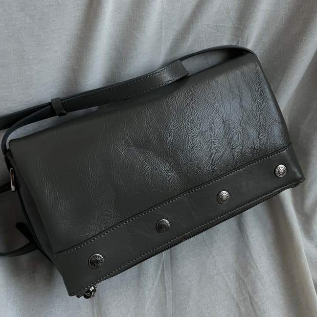 분크 퍼펙 버튼 업 플랩 크로스 스몰 - 카키