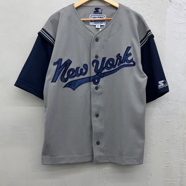  스타터 00s 컬러블럭 베이스볼 져지