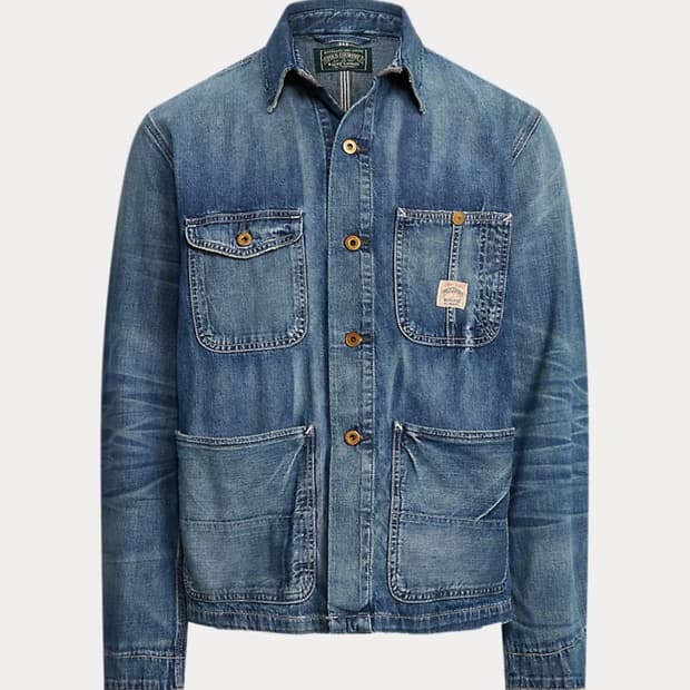 폴로 데님 초어자켓 m