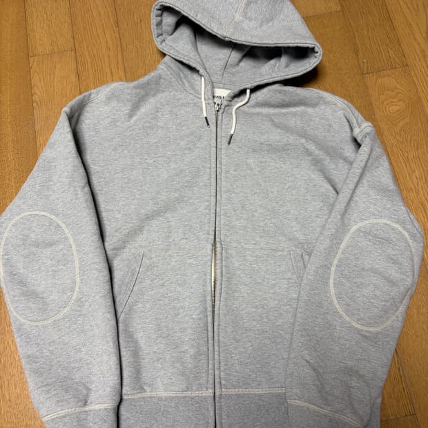 [1] 러프사이드 24fw 오버사이즈 집업 후디 후드집업 멜란지 그레이