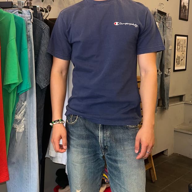 Champion Products line navy logo T-shirt