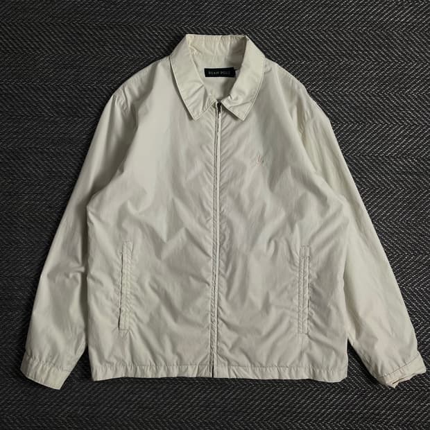 빈폴 자수로고 미니멀 폴리쉘 스윙톱 자켓 o 3087