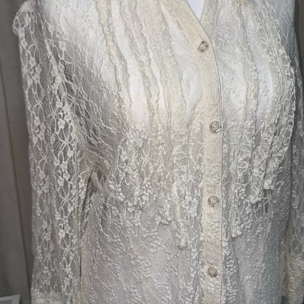 Flowers see-through shirt