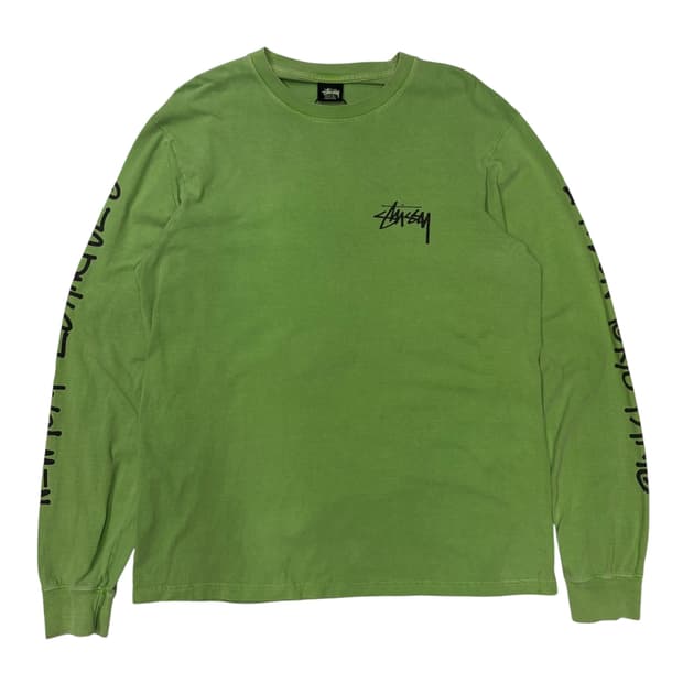 스투시 빅 시티 피그먼트 롱슬리브 L