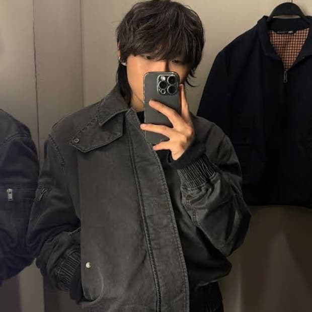 ZARA Waxed Effect Washed Jacket Grey