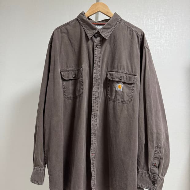 칼하트 브라운 긴팔 셔츠 XL