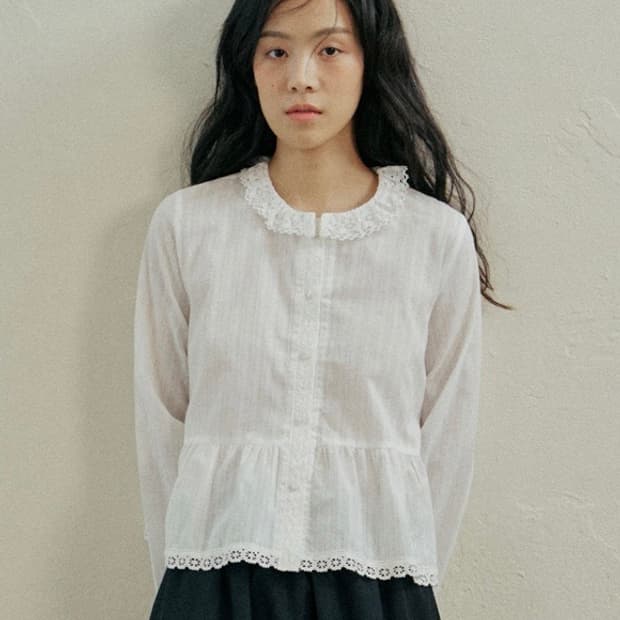 호쿠스포쿠스 소넷 레이스 블라우스 sonnet lace blouse 남방