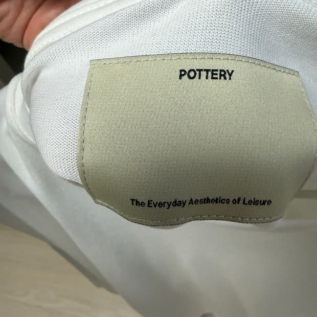 포터리 반팔 5사이즈 회색 검정 흰색