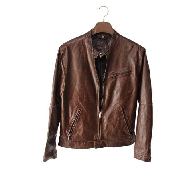 BATA 카우레더 싱글 레더 자켓