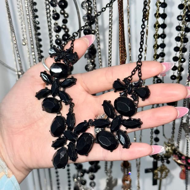 블랙페어리 큐빅 네크리스