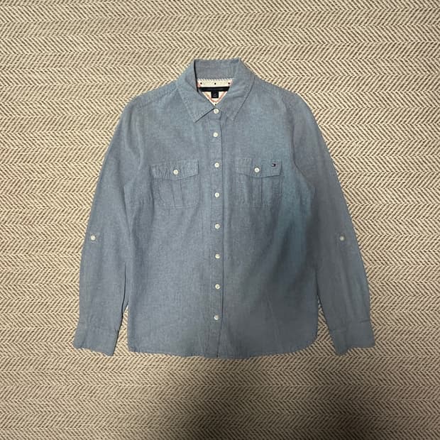 TOMMY HILFIGER denim work shirt