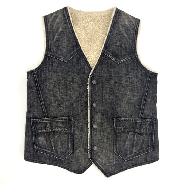 Number (N)ine  Denim Sherpa Vest/ 1