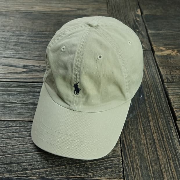 [폴로 랄프로렌] 포니 로고 자수 빈티지 볼캡 베이지 M18549