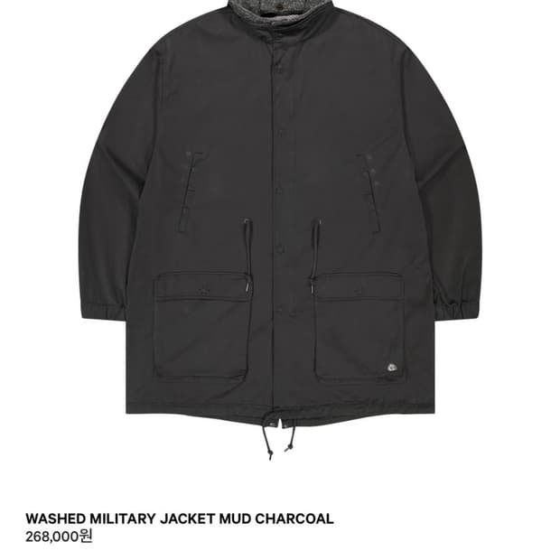 코이세이오 야상 MUD CHARCOAL