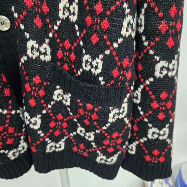 [보증서 정품]구찌 시그니처 가디건