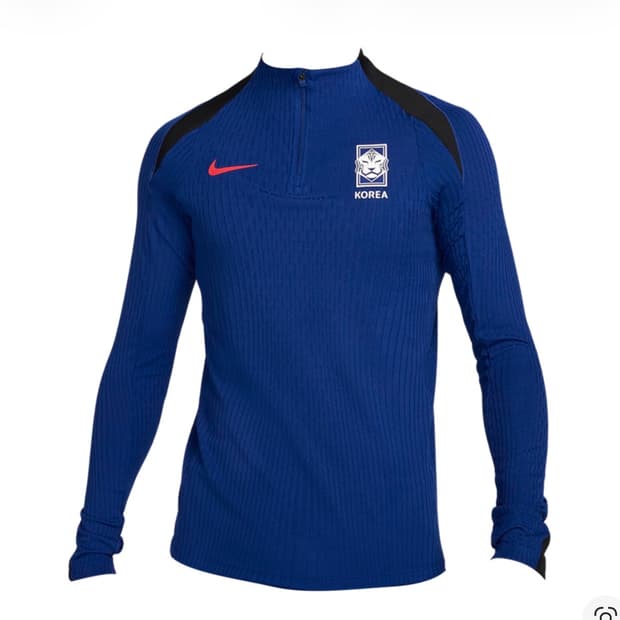 [새상품] M) 나이키 드라이핏 스트라이크 사커 니트 드릴탑 블루