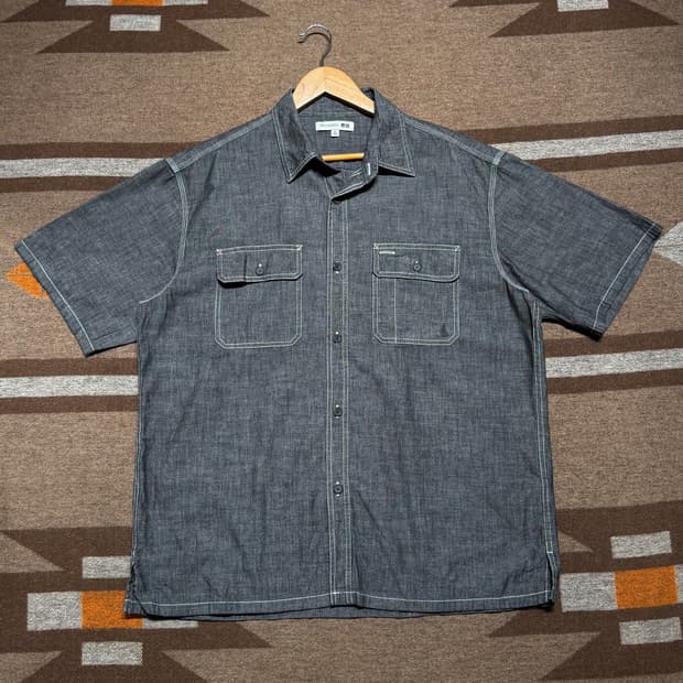 JW앤더슨 유니클로 샴브레이 데님 셔츠 XL