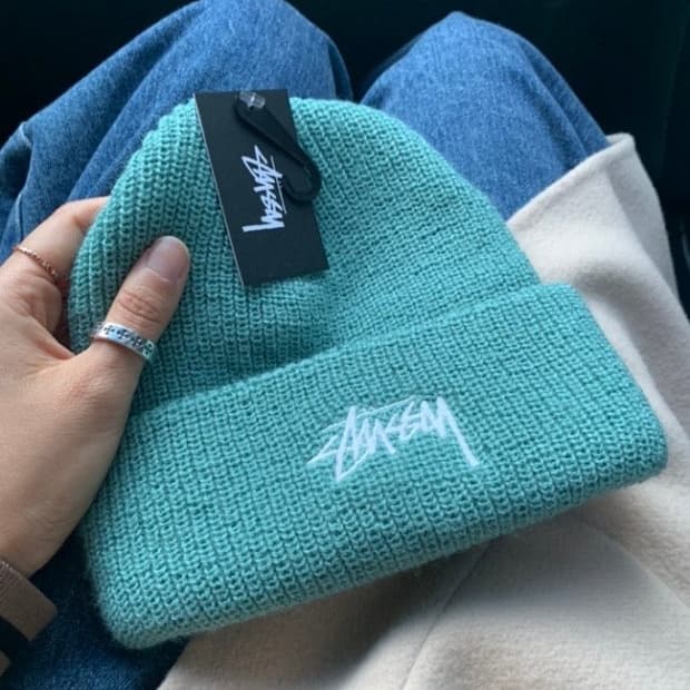 Stussy 스투시 스탁 비니 민트
