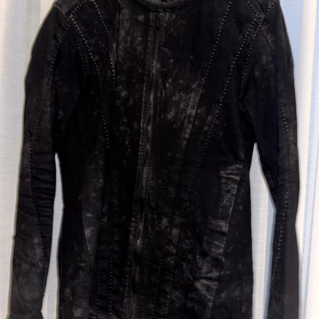 수소봉제왁스코팅 재킷