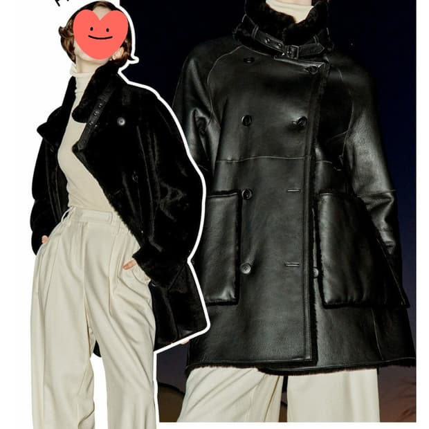 블루핏 24ss 스페인라도마 양가죽,양모 하프 무스탕 XL _여성