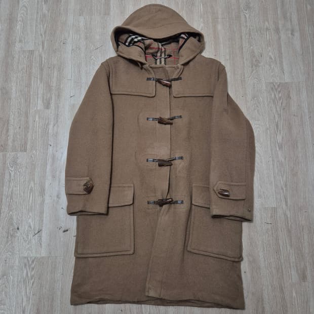 버버리 런던 노바체크 안감 후드 떡볶이코트 L(100)