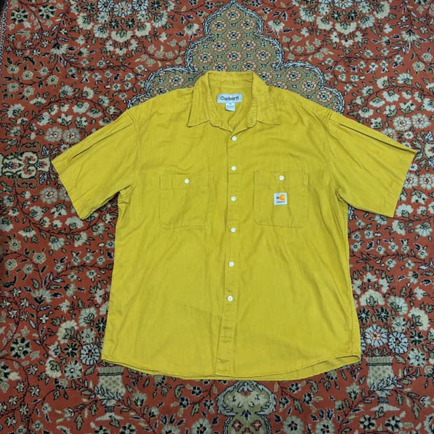 [XL] 칼하트 머스타드 반팔 셔츠